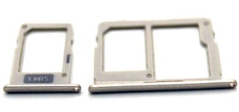 SIM лоток (Держатель сим карты) для Samsung Galaxy J3 (2017) / J530 Galaxy J5 (2017) / J730 Galaxy J7 (2017) Золотистый (снятый)